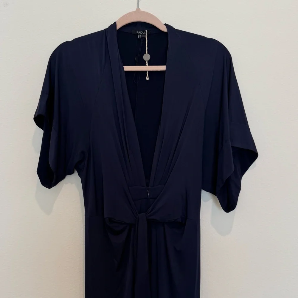 Raoul Issa Draped Stretch Jersey Formal Maxi Dress - Picture 2 of 11